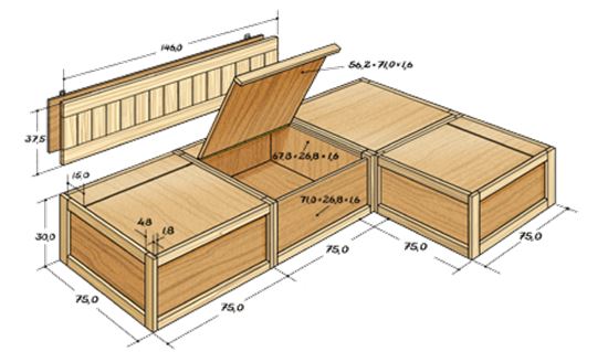 Sofá-contenedor muy práctico