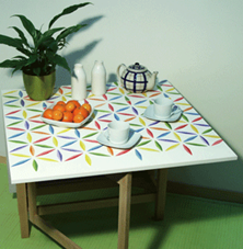 Mesa casera desplegable